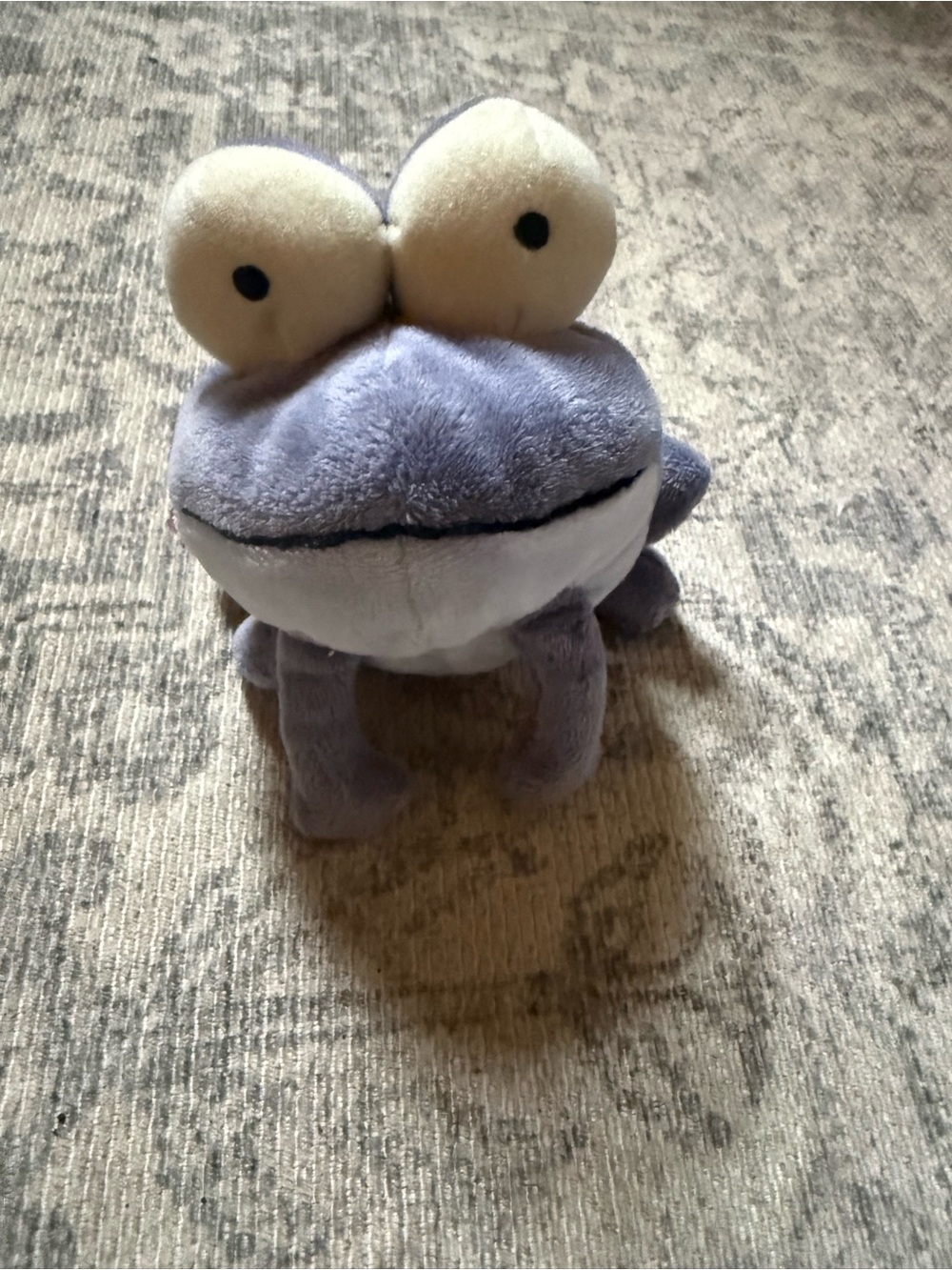 Gund Purple Frog Plush Bean Bag Stuffed Animal Lovey Toy Mini 5" RARE HTF